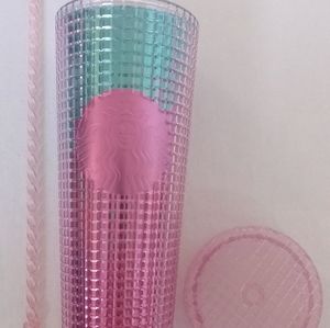 Starbucks Teal Pink Disco Venti Tumbler 24oz